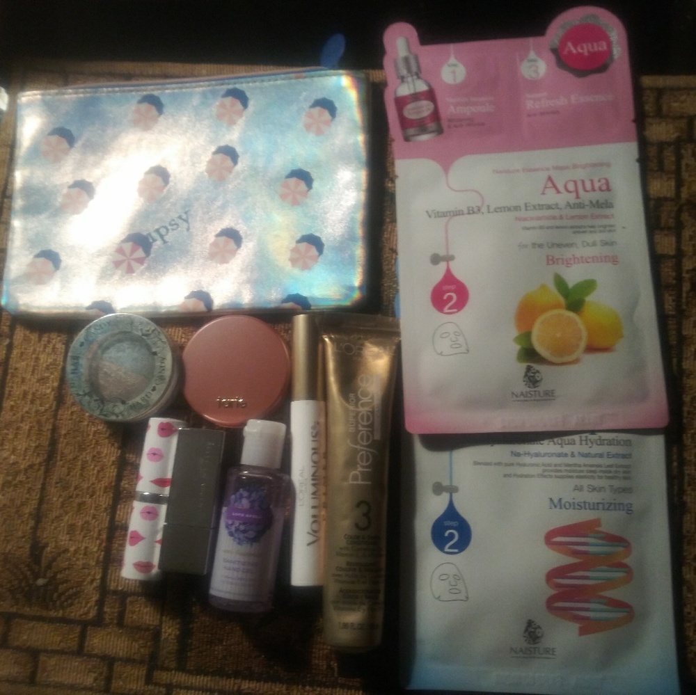 Ipsy bag with extra products.